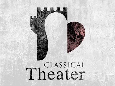 classicaltheater castillo castle concept corazón heard icon logo texture