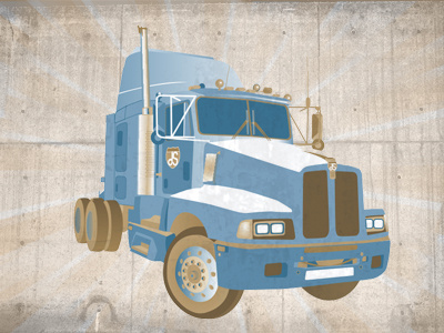 brotherstrucks brother camión concept graphic hermano icon illustration overprint texture truck vector