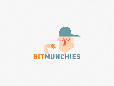 BitMunchies logo bitcoin crypto cryptocurrency food logo logodesign munchies