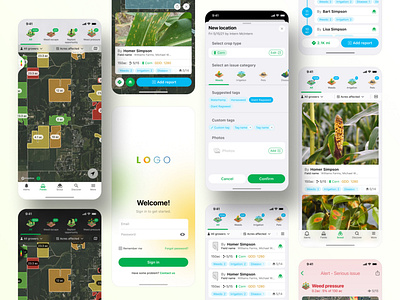 Agronomy: Apps for growers agro agronomy app branding design green grower ui ux