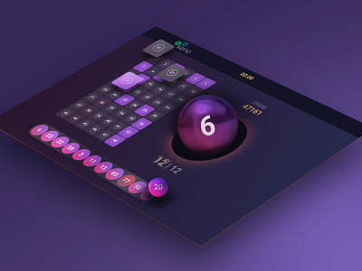 Lottery - Keno : for bet shop app dashboard design keno lottery ui ux