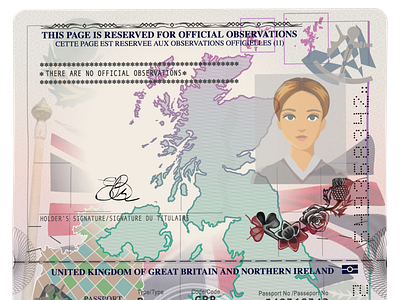 British Passport sample