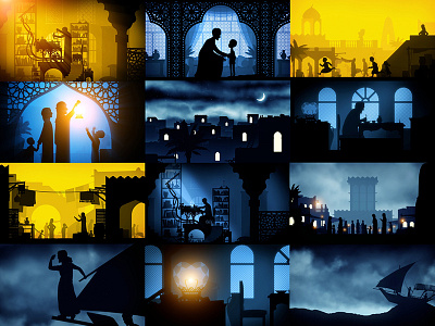 Arabic animation movie animation arabian arabic character graphics light movie qatar screenshots short silhouettes story