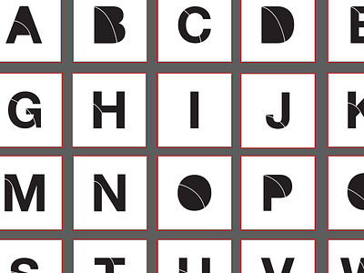 Stencil Alphabet