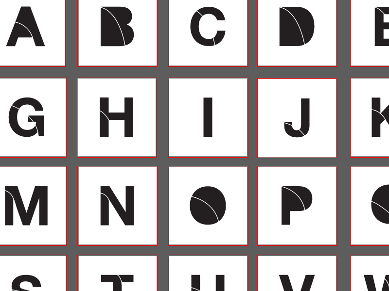 Stencil Alphabet stencil graffiti type design font graphic design