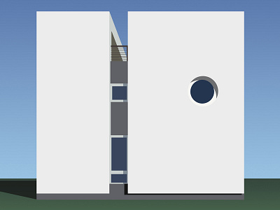 Dream Home architecture bullshit flat gradient illustration material shadows