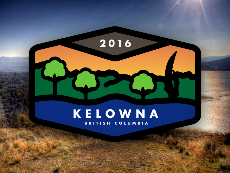 City Sticker/Patch Series 01 Kelowna by Kodie Beckley on Dribbble