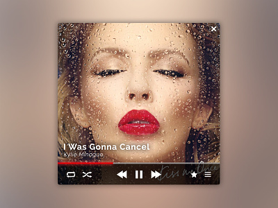 Music Player Widget - Kylie Minogue