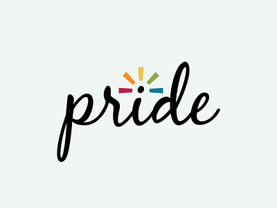 Pride celebrate gay lgbt lgbtq logo logotype mark pride rainbow script treatment typography