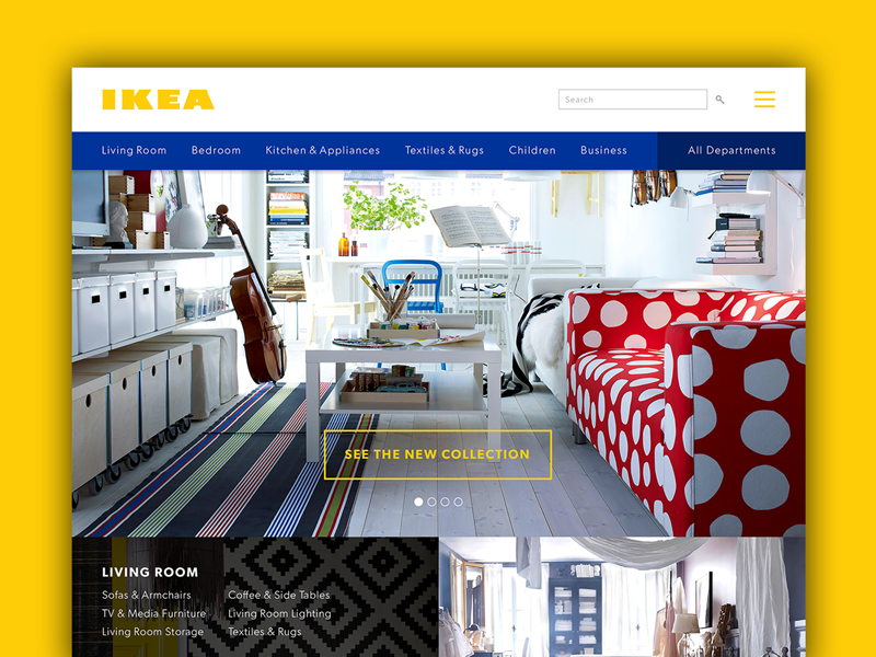  IKEA Website  Concept by Evan Thomas Cole on Dribbble