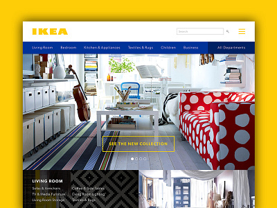 IKEA Website Concept branding clean design furniture identity ikea interface new ui update web website