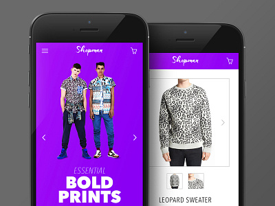 Shopman Mobile branding design ecommerce fashion identity interface mobile responsive site ui ux website