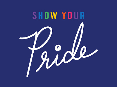 Pride Script design flat gay illustrator lettering lgbt lgbtqia pride rainbow script type typography