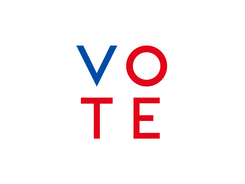 VOTE 2016 design election flat gif lettering logo logotype mark politics type typography vote
