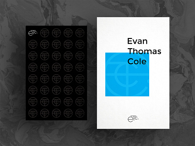 Evan Thomas Cole Posters 2017 black bold brand branding clean design flat icon identity logo poster print