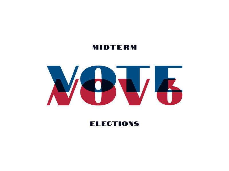 Midterm Elections - Vote Nov. 6 blue red america animation gif lettering type typography politics election midterms vote