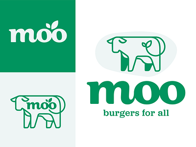 Moo Burgers and Beer burgers logo restaurant restaurant branding vegan