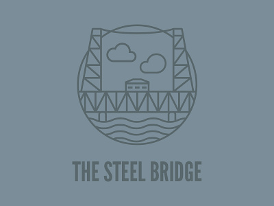 Steel Bridge - Bridgetown Series bridge icon pdx portland