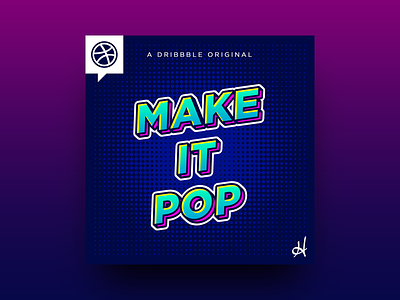 Make It Pop Podcast branding design graphic design type typography