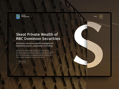Skeat Private Wealth of RBC Dominion Securities branding graphic design type web design