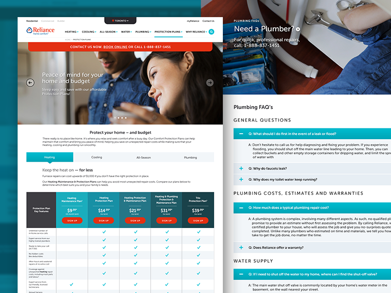 Reliance Home Comfort Rebrand By Samuel Hume On Dribbble
