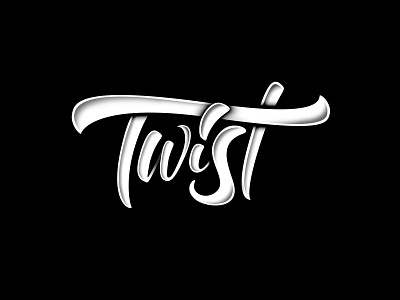 Twist art design graphic design handlettering illustration lettering type typography