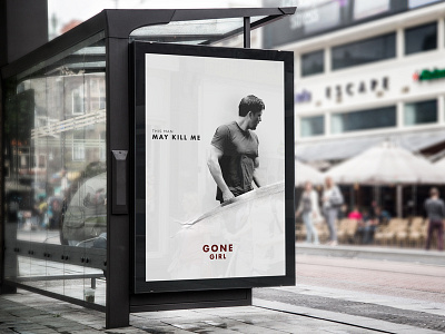 Gone Girl film graphic design poster typography