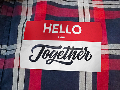 Together art calligraphy design graphic design handlettering illustration lettering typography