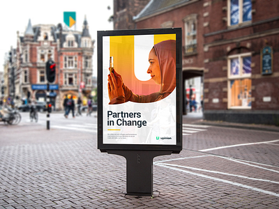 "Partners in Change" Ad Concept design graphic design typography