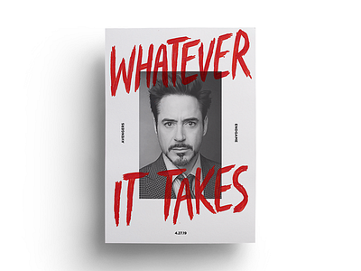 Whatever It Takes avengers comics film graphic design handlettering iron man marvel movie tony stark typography