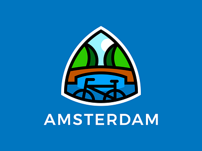 Amsterdam graphic design illustration logo vector