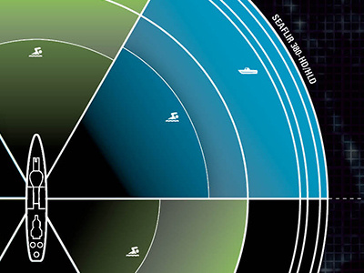 Maritime Camera Range Infographic boats infographics radar ships