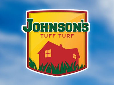 Johnson's Tuff Turf Logo branding grass house logo outdoors retail sod turf