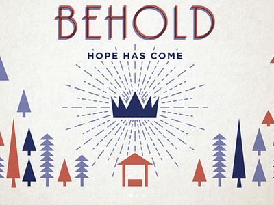 Behold christian christmas design holidays illustration illustrator jesus retro