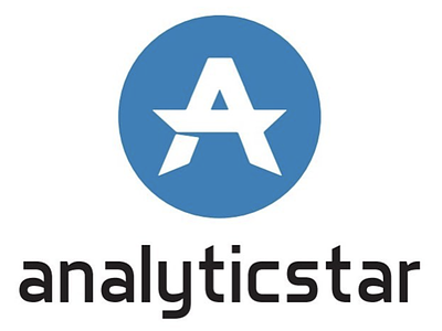 Analyticstar blue brand branding design graphic design logo logo design star