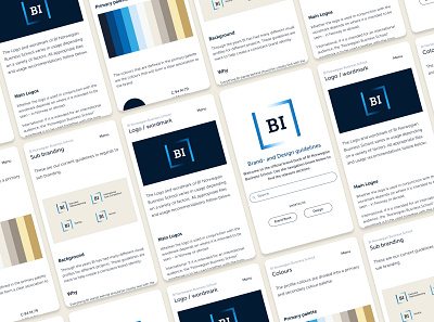 Digital design manual for BI Norwegian Business School branding design digital identity logo web page webdesign