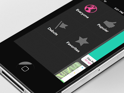 Dribbble iPhone Client app app store dribbble flat ios redesign ui