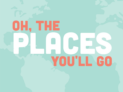 Oh the Places You'll Go baby nursery poster
