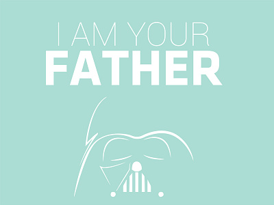 I Am Your Father nursery poster star star wars vader wars