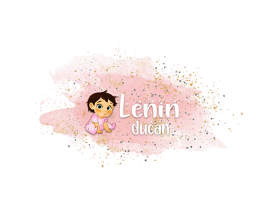 Baby shop branding design girl illustration logo