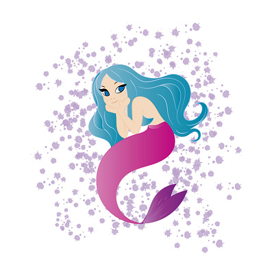 The Little Mermaid design girl girl illustration illustration the little mermaid vector