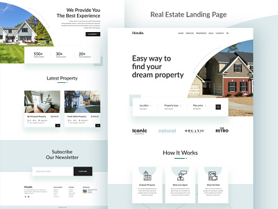 Real Estate Landing Page Template home page design home sale house landingpage offer real real estate real estate agency real estate agent real estate landing page real estate templates realestate realistic realtor sale ui ux web web elements web template