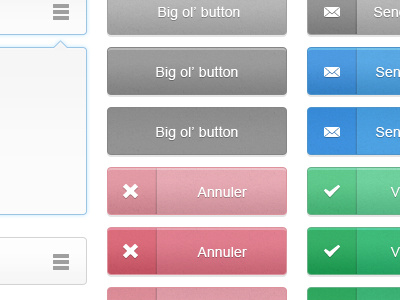 U.I. Kit buttons kit psd ui valid