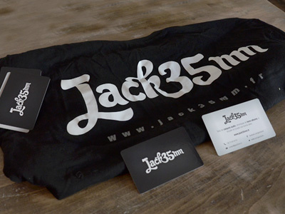 Jack 3.5mm / Shirt & business cards business card monochromous shirt