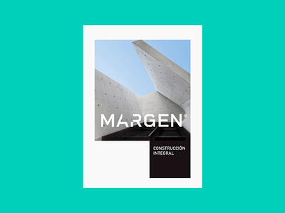 Margen Constructora architecture brand branding construction green illustration logo logotipe peru