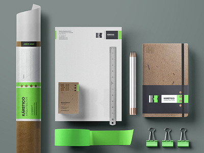 Karstico | Brand Identity architechture architects arquitetura brand branding ecologic engineer green green brand illustration interior design letter logotipe peru