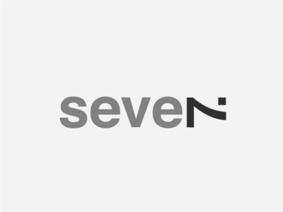Seven 7 7 brand branding create logo design helvetica helveticons inspiration inspirational lima logo logotipe logotipes marcas numbers peru seven tipografia typography