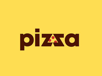 Pizza anagram brand branding food illustration logo logotipe peru pizza typography
