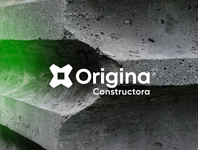 Origina Constructora anagram architecture brand branding construction construction logo constructor logo logotipe peru pretty typography