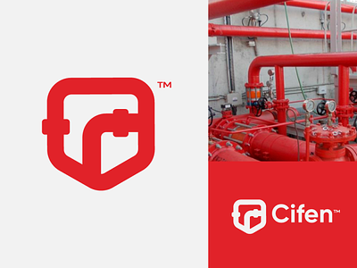 Cifen brand branding faro fire illustration logo logotipe peru pipeline red